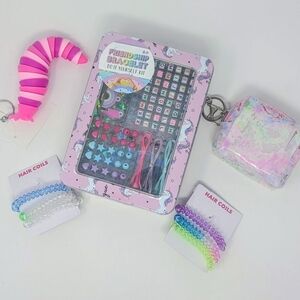 Unicorn DIY Friendship Bracelet Kit with Hair Coils